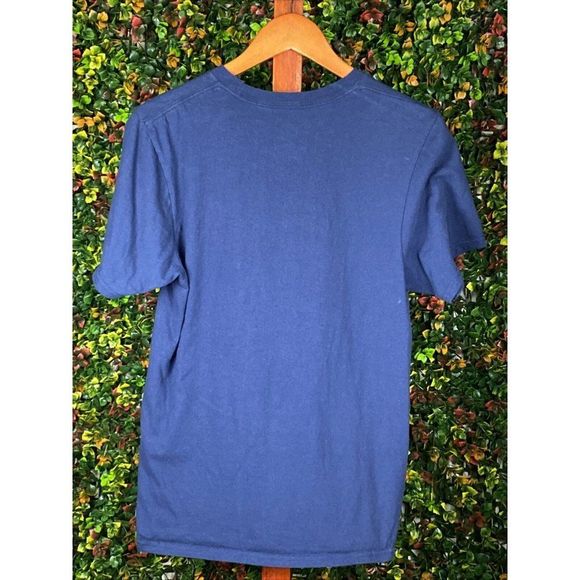 Small New York Yakees MLB Baseball Majestic T-Shirt - Midnight Blue Mens Small - Picture 4 of 4